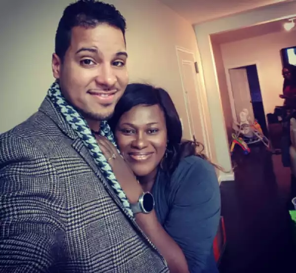 Uche Jombo And Hubby Loved Up In New Photo